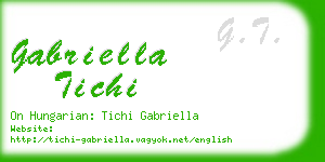 gabriella tichi business card